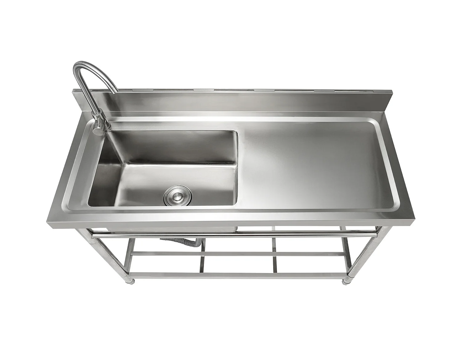 Nutzablage aus Edelstahl SucceBuy, 100x50x95 cm, für Garage, Restaurant, Wäscherei, Küche