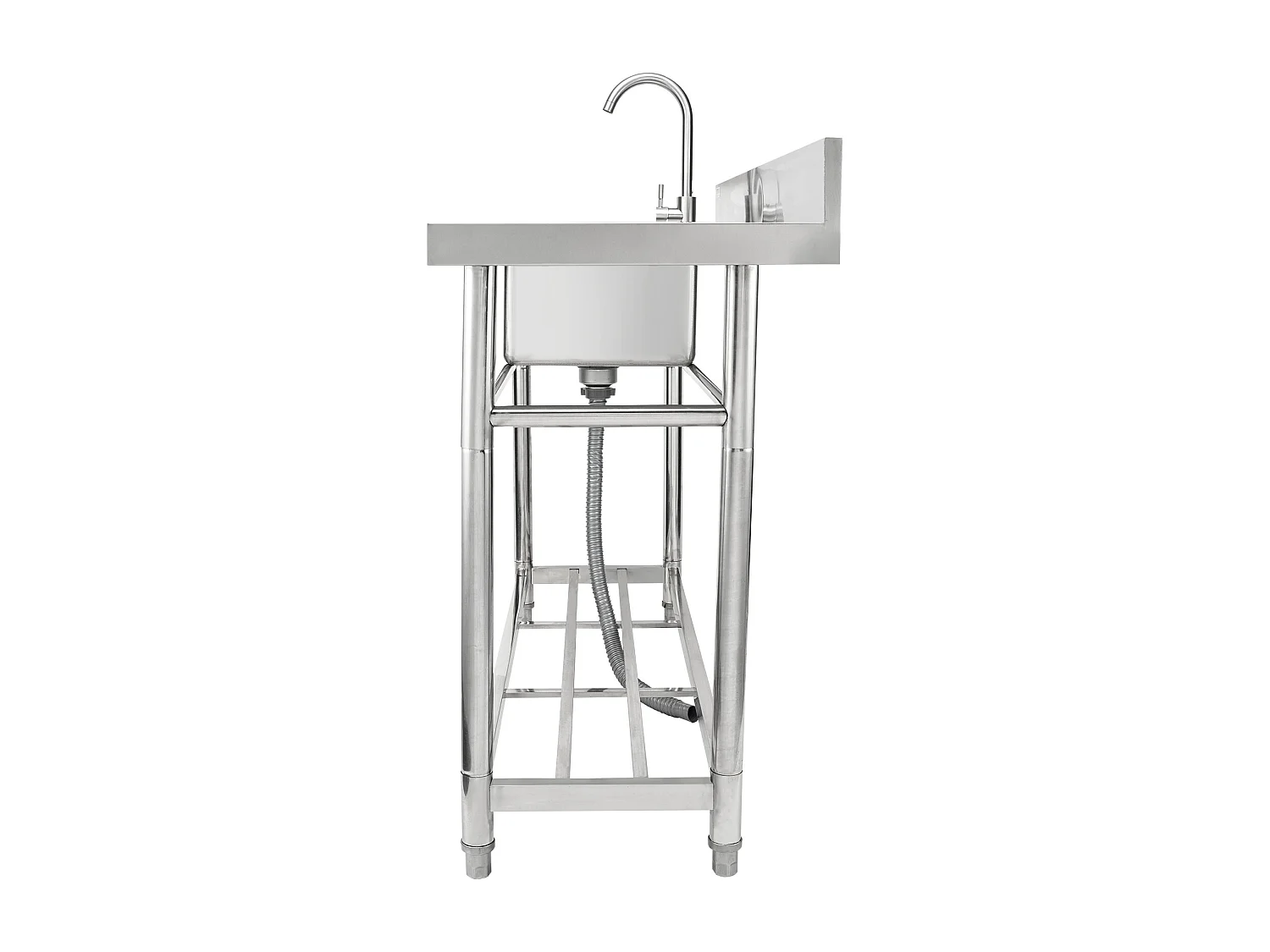 Fregadero Utile in Acciaio Inossidabile SucceBuy, 100x50x95 cm, per Garage, Ristorante, Lavanderia, Cucina