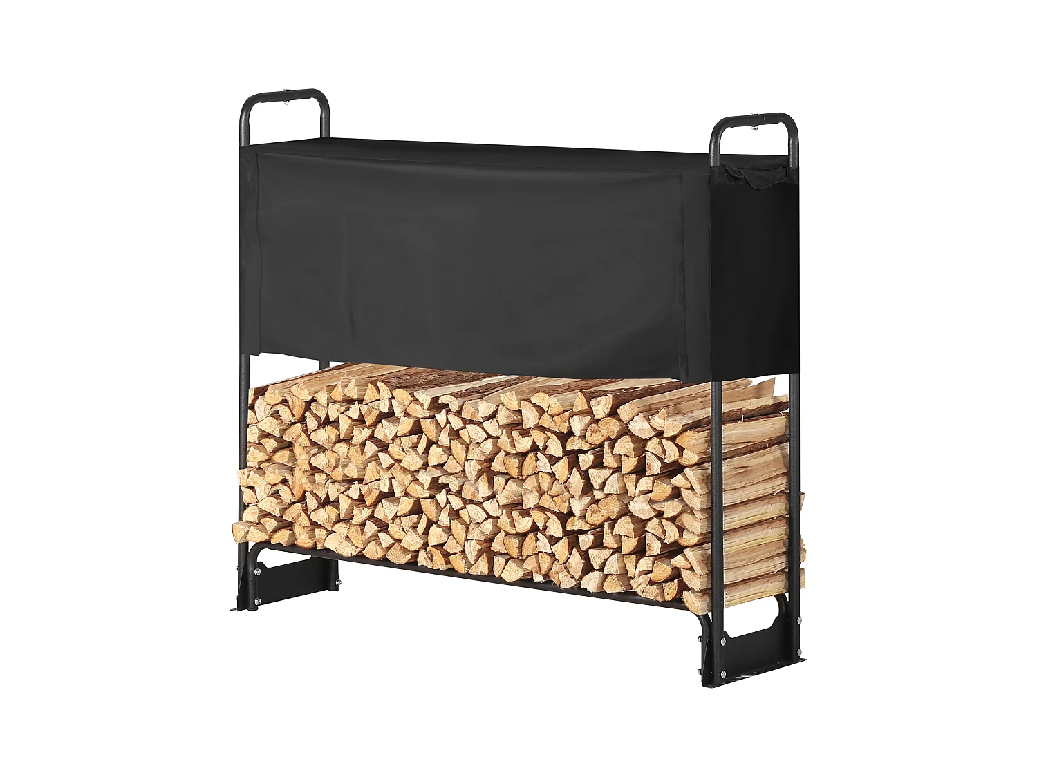 Portalegna da Esterno SucceBuy da 4,3 Piedi con Copertura, Portalegna, 52" x 14,2" x 46,1".