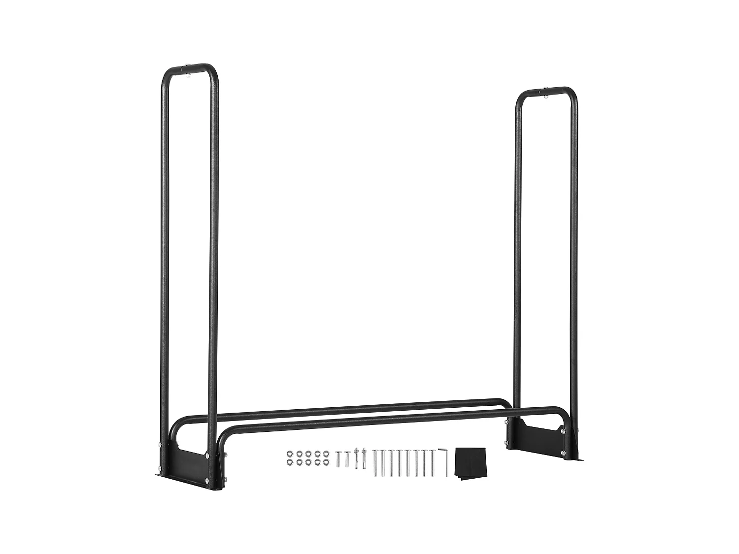 Support à Bois de chauffage Extérieur SucceBuy de 4,3 Pieds avec Couvercle, Support à Bois de Chauffage, 52" x 14,2" x 46,1".