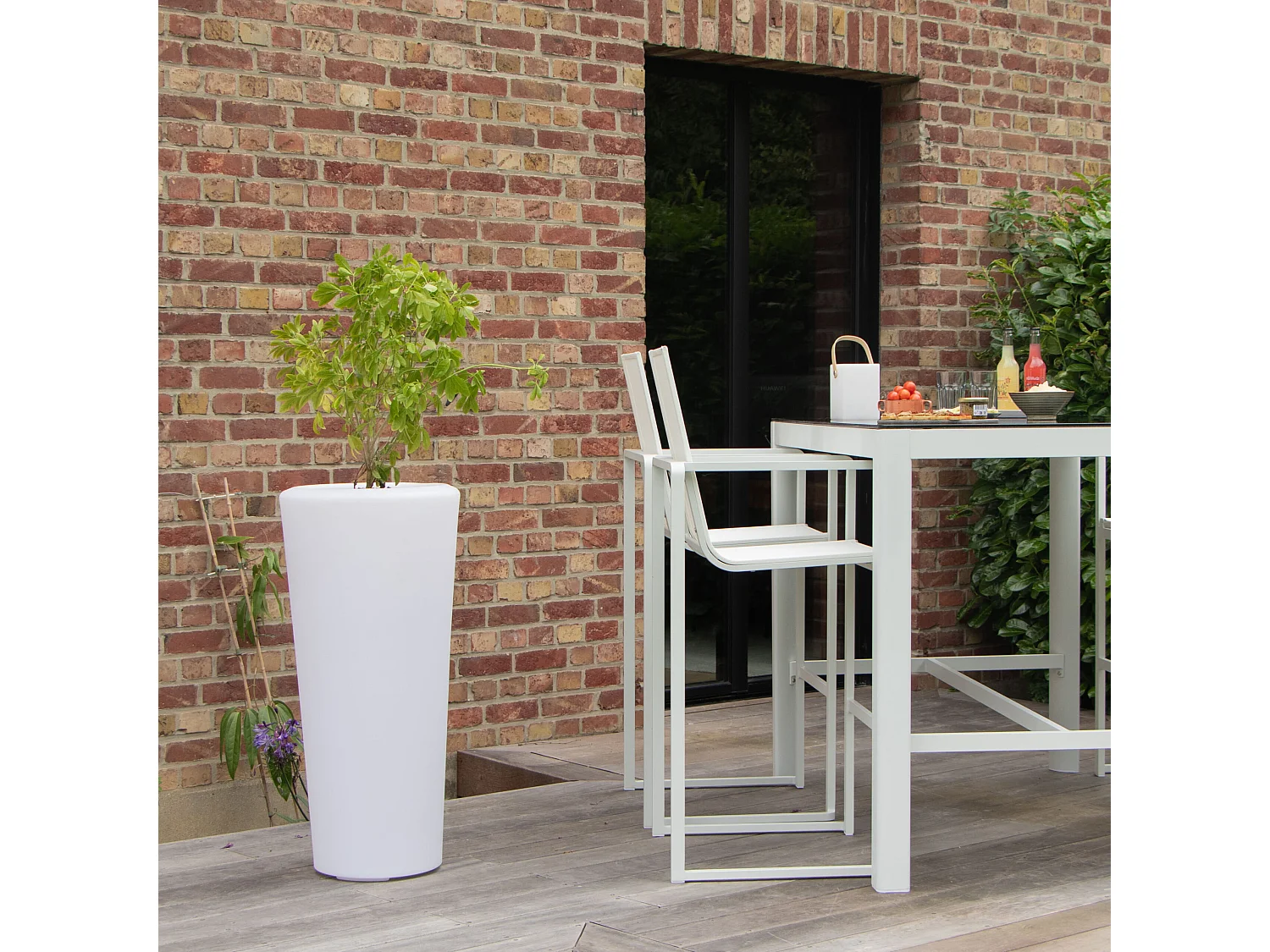 Pot de fleur rond lumineux 30/42/92