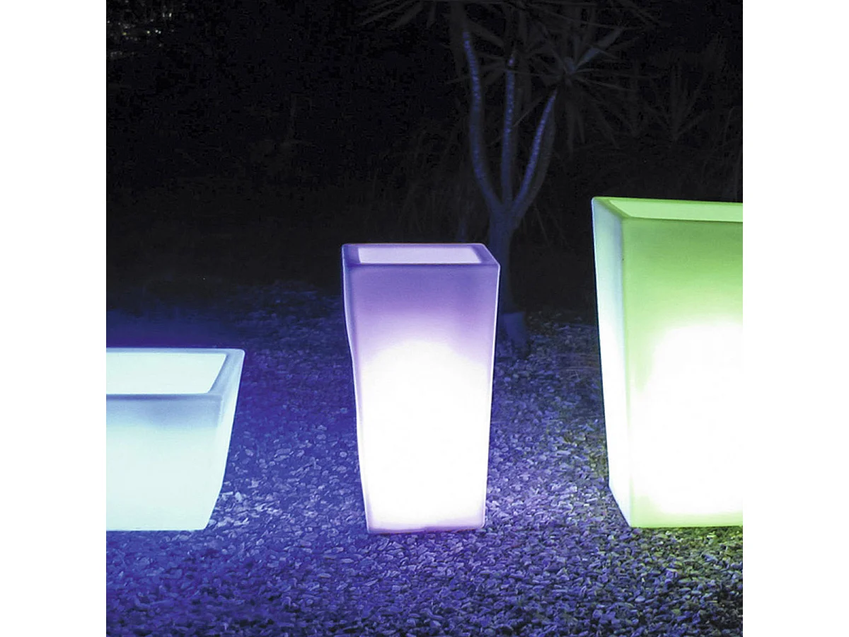 Pot de fleur rond lumineux 30/42/92