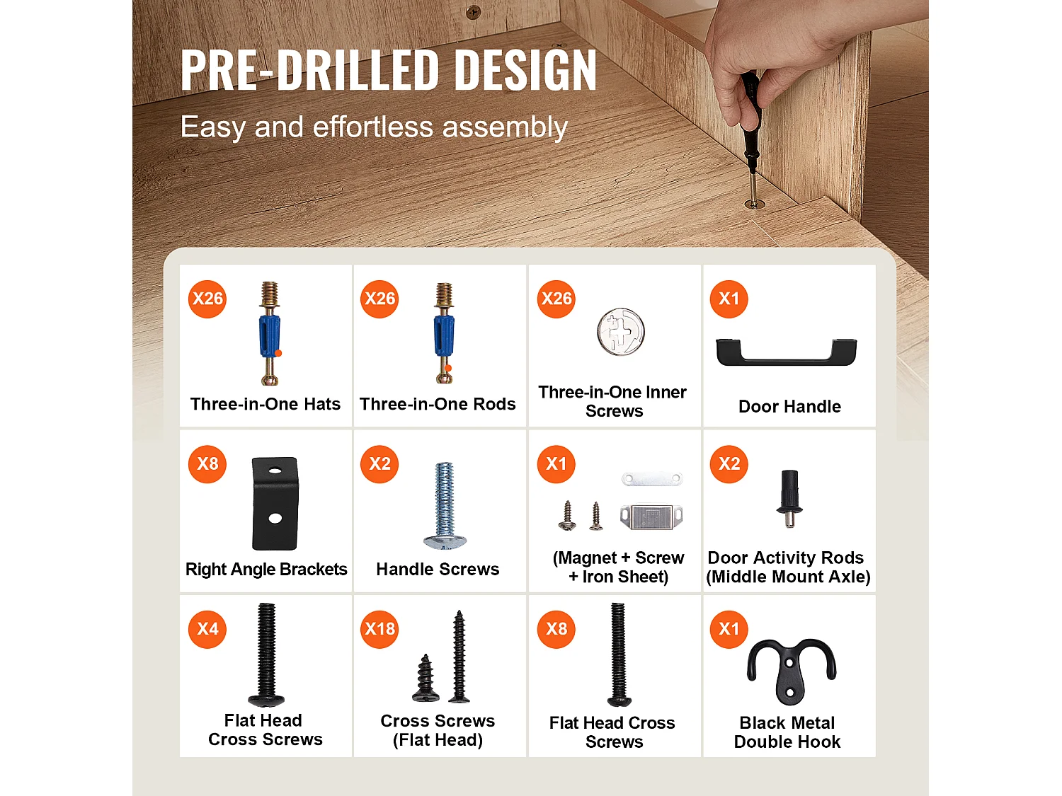 Bac à Litière, SucceBuy Enceinte pour Bac à Litière pour Chat, Meuble pour Bac à Litière Caché, 2 Étagères et 2 Paniers