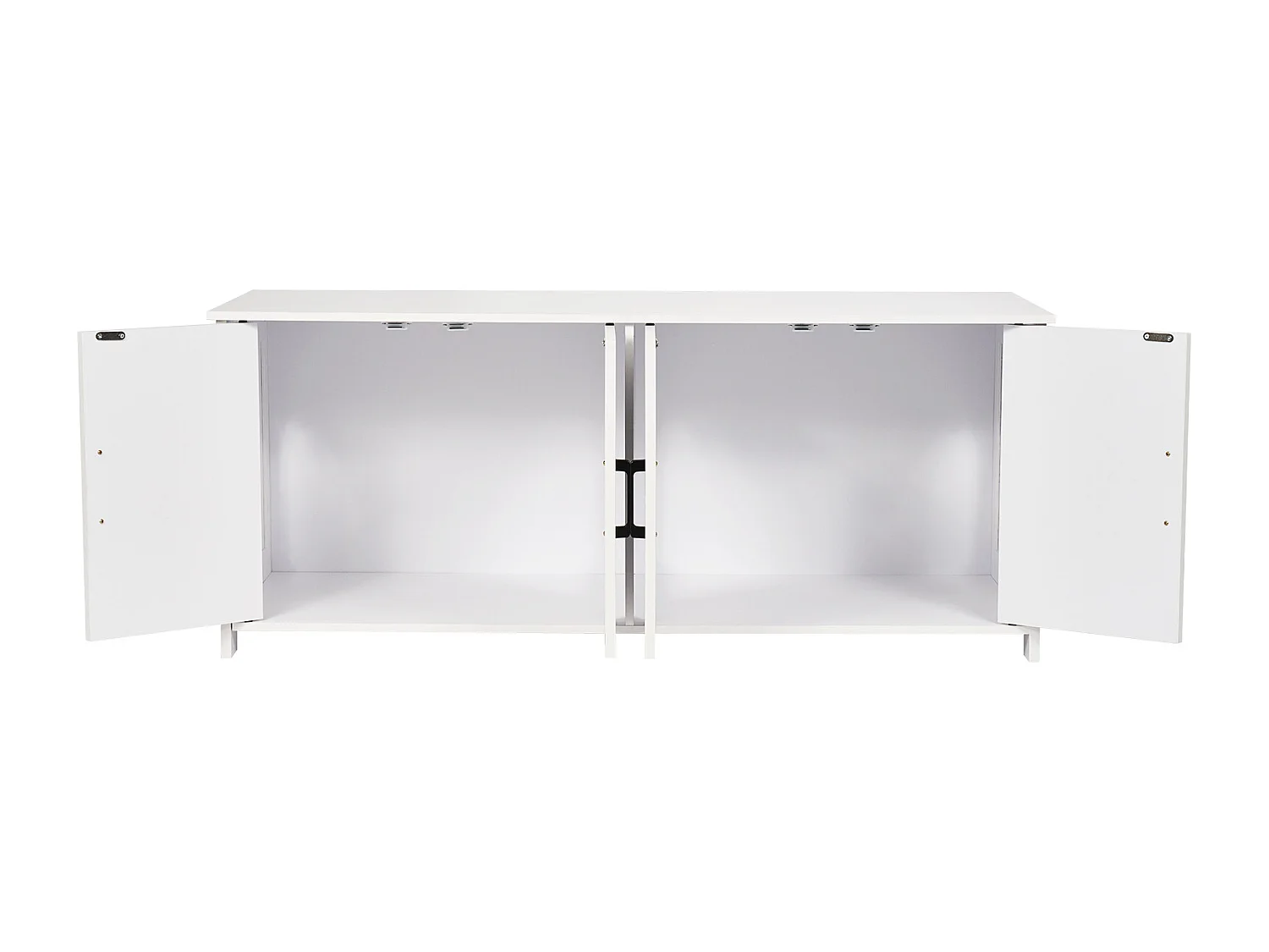 Bac à Litière SucceBuy pour Chat, Meuble Caché en Bois Avec 2 Pièces, Adapte à la Plupart des Bacs à Litière, Blanc