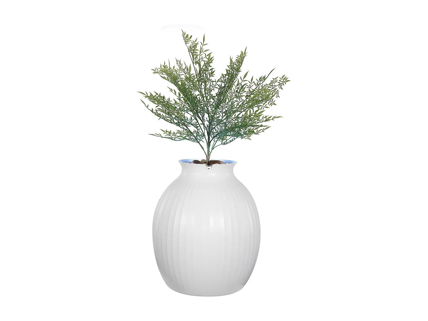 Bac à Litière, SucceBuy Bac à Litière pour Chat Plant - Contrôle Intelligent des Odeurs, Caché, Entrée de 24.1 cm, ABS, Décoratif pour la Maison