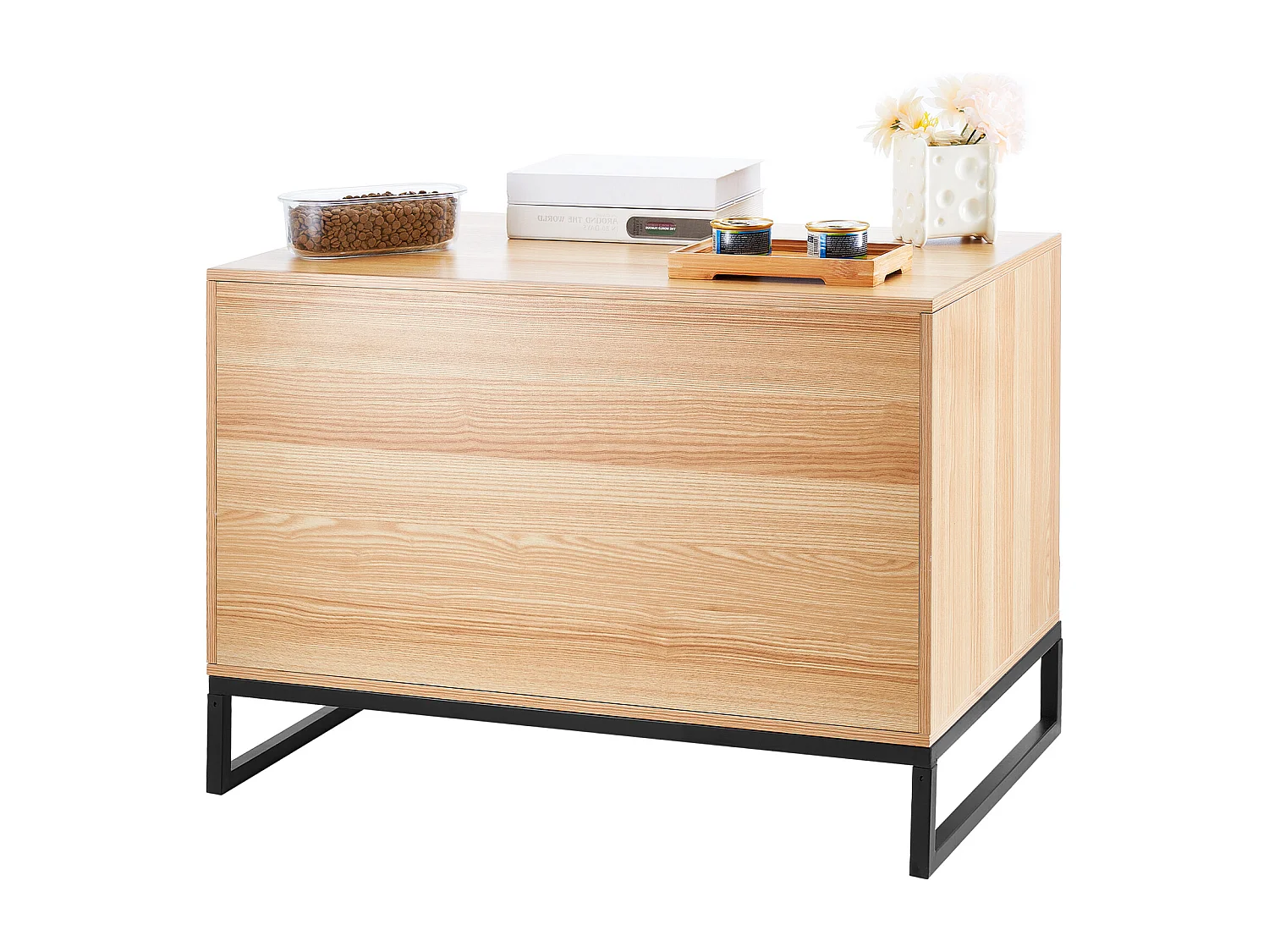 Kattenbak, SucceBuy Kattenbakbehuizing, Verborgen Kattenbakkast 80 cm L x 50.8 cm B x 55.88 cm H