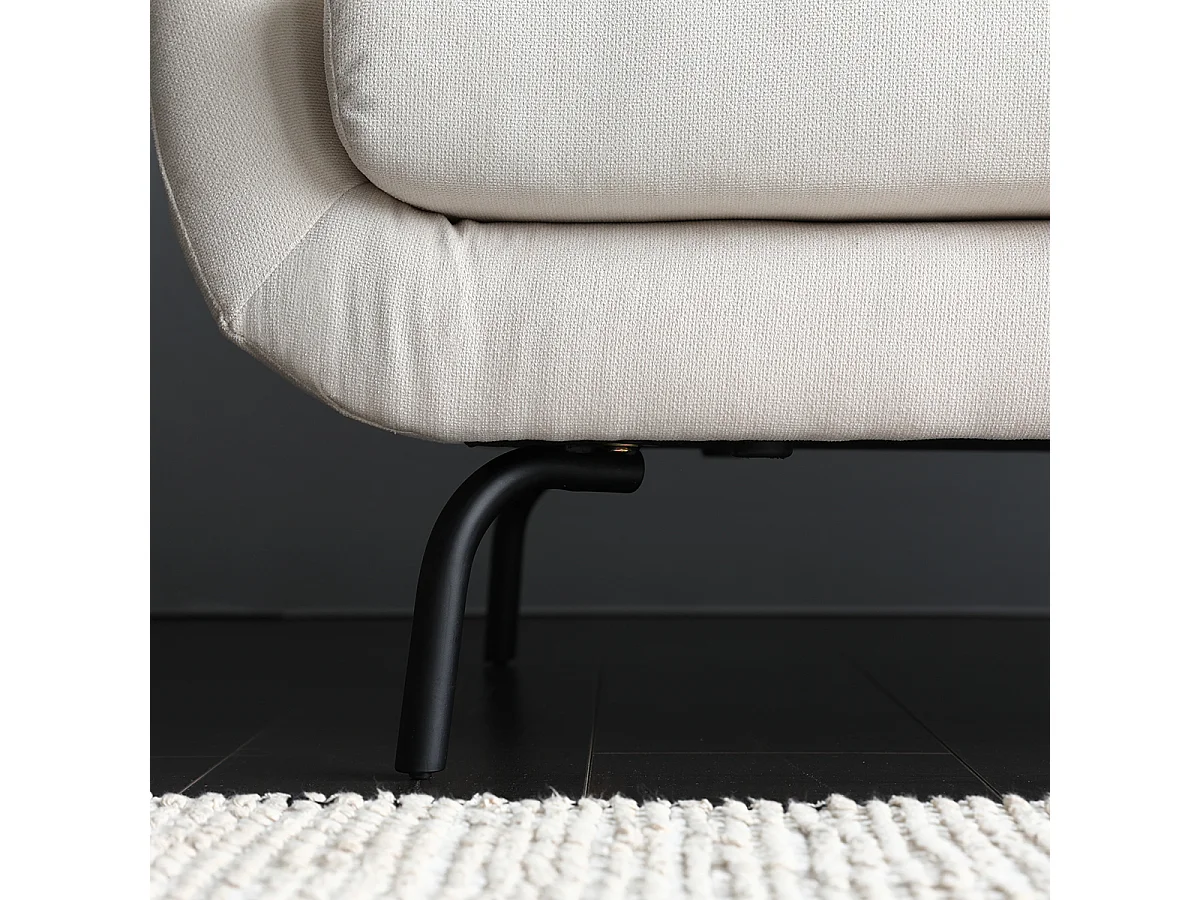 Canapé 3 places en tissu beige KALIX