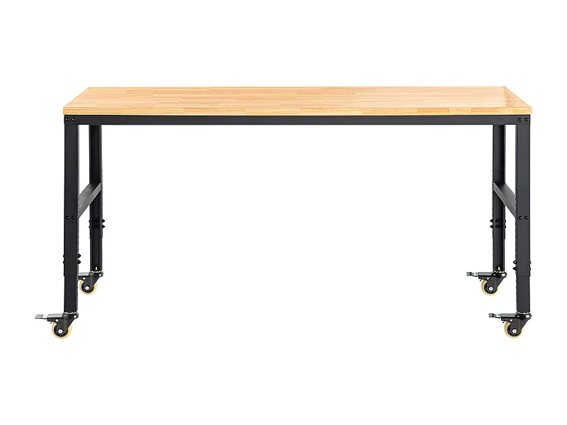 Falziera Regolabile SucceBuy, 155x51x105 cm, Altezza Regolabile 80-105 cm, con 4 Rotelle per Riparazione e Fai-da-te