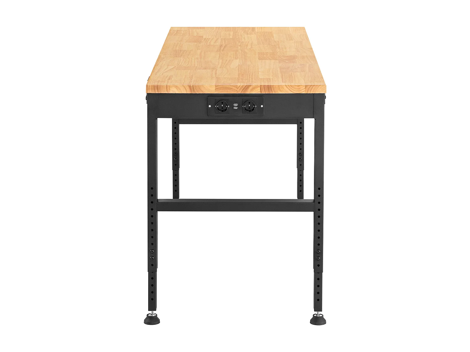 Banco de Trabalho SucceBuy 135x46x97cm com Tomadas de Energia e Mesa Ajustável em Altura