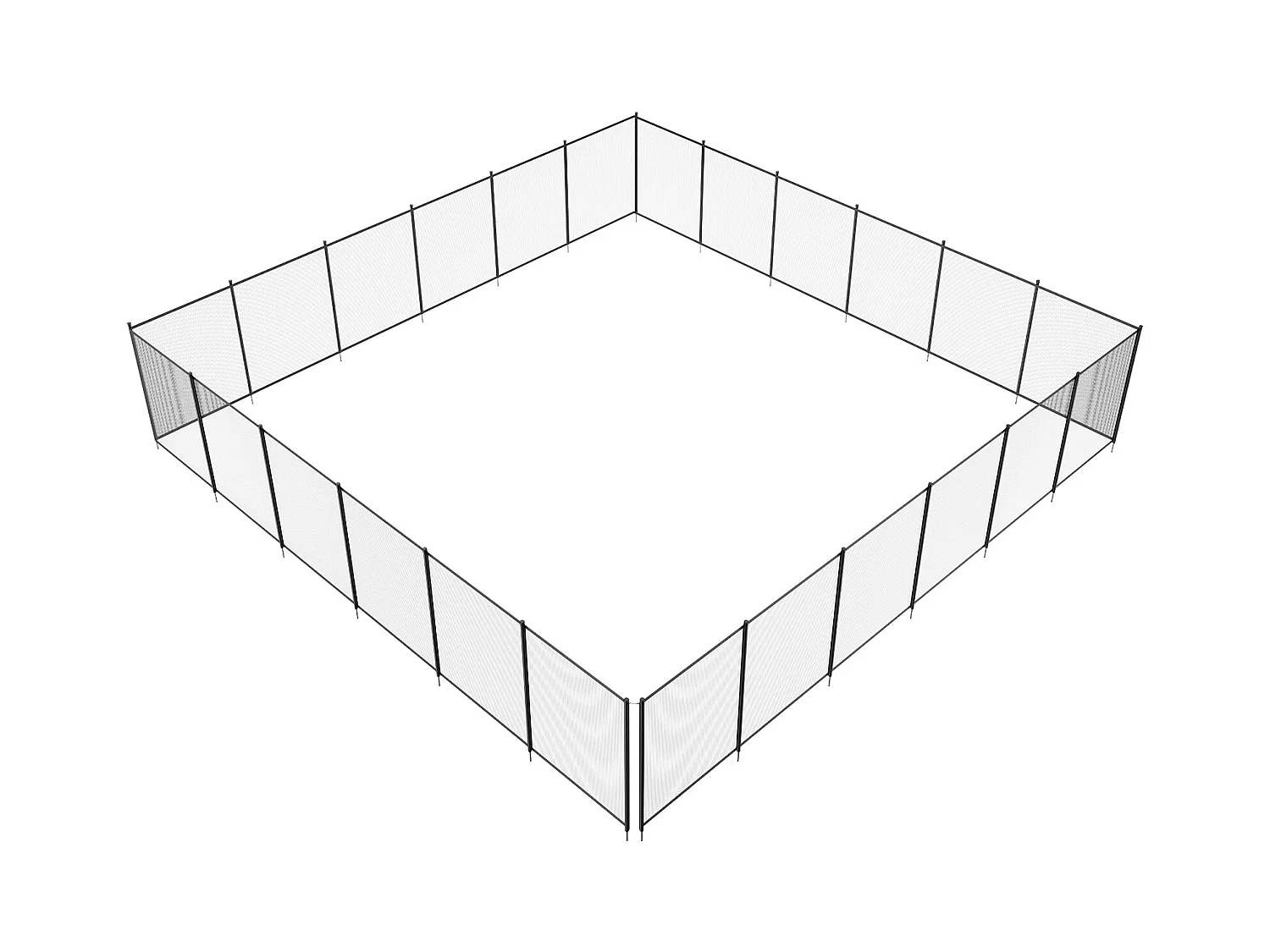 Clôture de Piscine SucceBuy, Barrière de Piscine Creusée, 1,21x21,95 m, en Aluminium Tissu Maille PVC Teslin 340 g/m², pour Protection Enfants Animaux