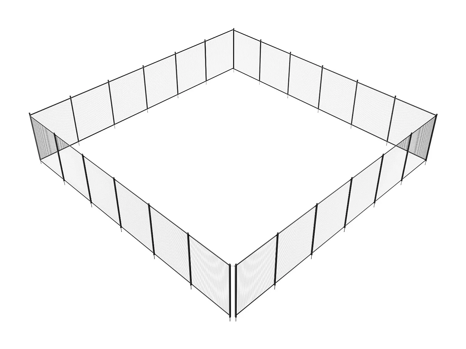 Clôture de Piscine SucceBuy, Barrière de Piscine Creusée, 1,21x21,95 m, en Aluminium Tissu Maille PVC Teslin 340 g/m², pour Protection Enfants Animaux