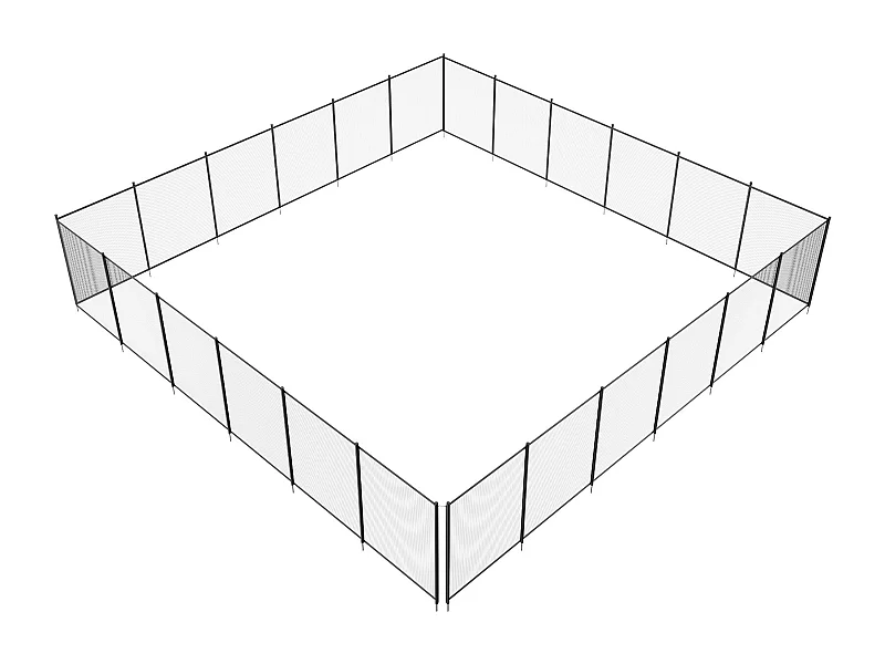 Plota do Basenu SucceBuy, Bariera do Basenu Wykopanego, 1,21x21,95 m, z Aluminium Tkanina Sitka PVC Teslin 340 g/m², do Ochrony Dzieci i Zwierząt