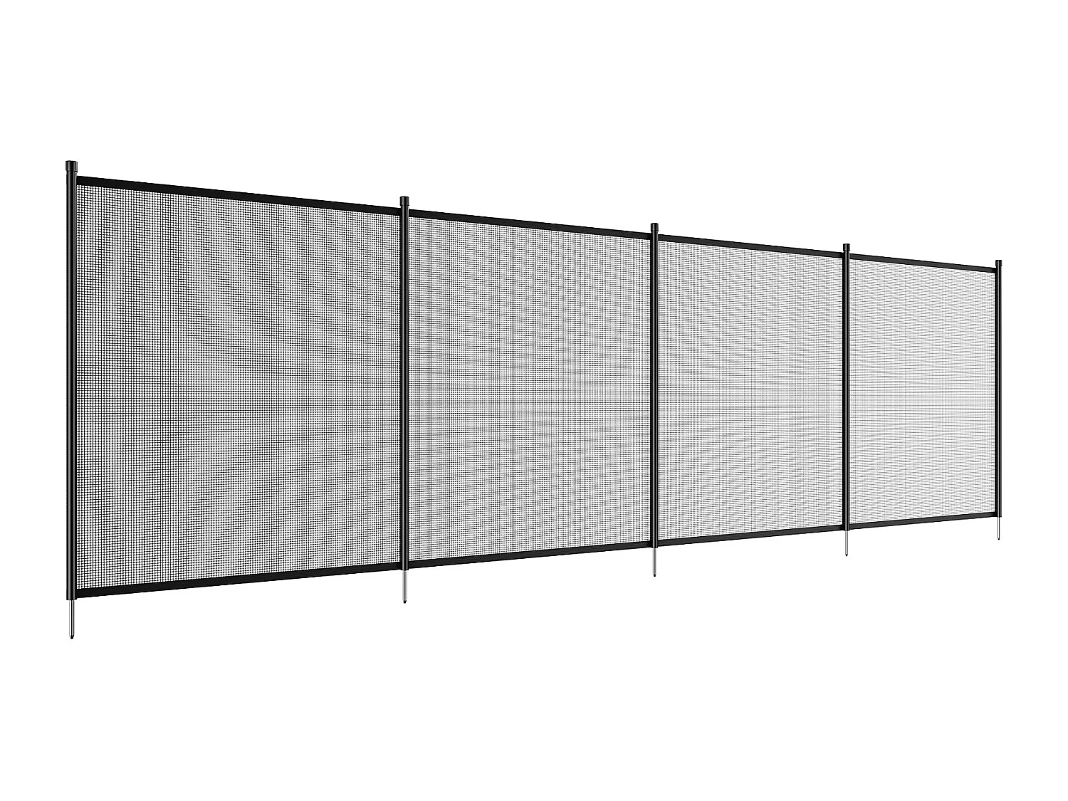 Cerca de Piscina SucceBuy, Cerca Removible de Seguridad Plegable, Barrera de Piscina Excavada, 1,21x3,66 m, 340 g/m², para Protección de Niños y Animales