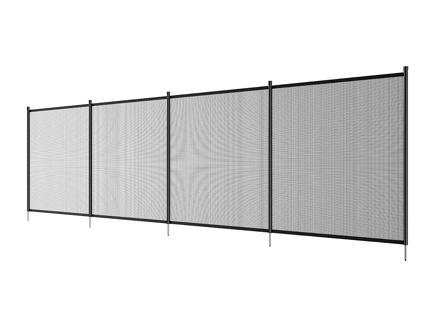 Cerca de Piscina SucceBuy, Cerca Removible de Seguridad Plegable, Barrera de Piscina Excavada, 1,21x3,66 m, 340 g/m², para Protección de Niños y Animales