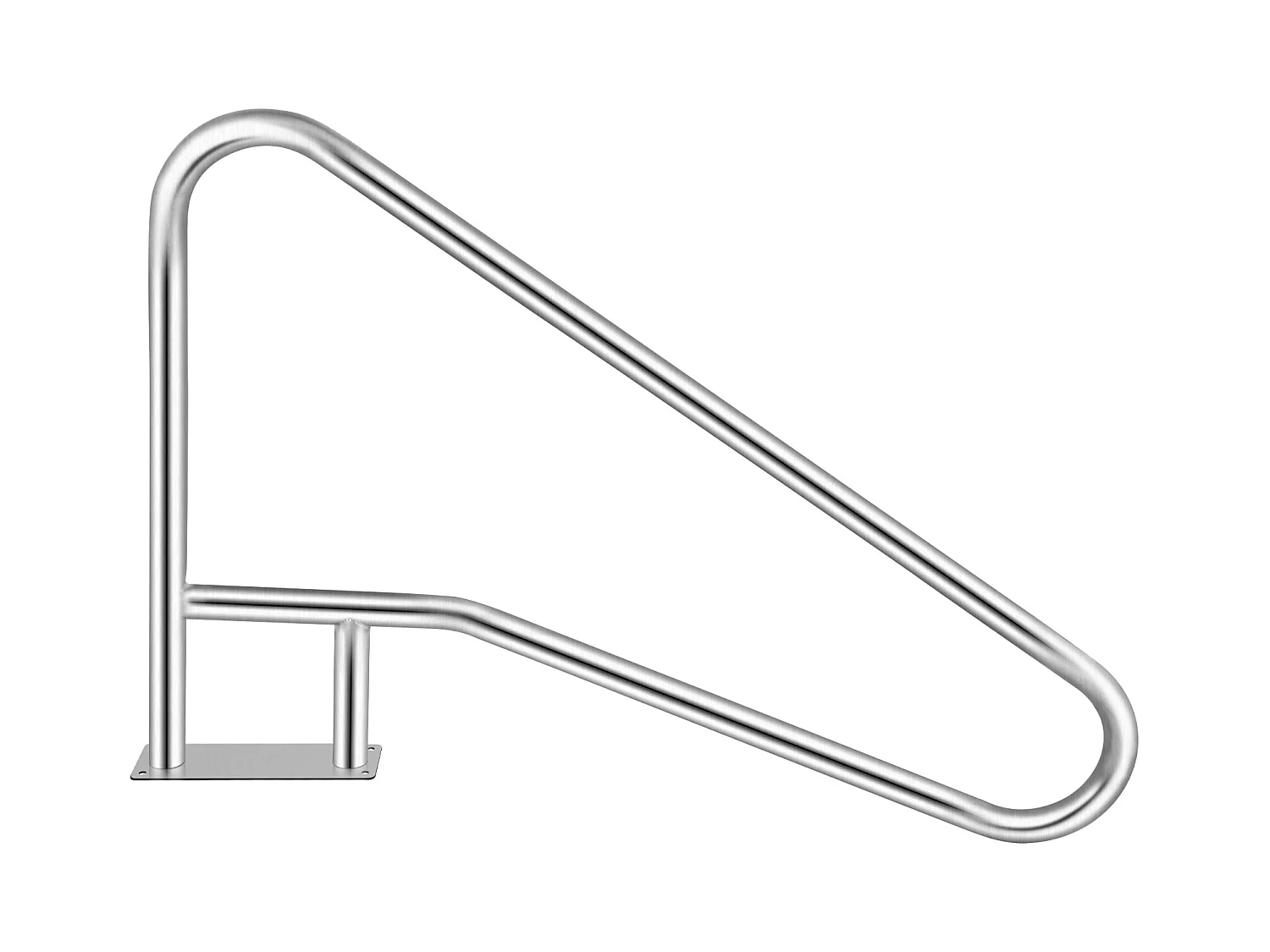Rampe de Piscine SucceBuy Pool Rail 54x36" Balustrade de Piscine en Acier Inoxydable avec Couvercle à Poignée