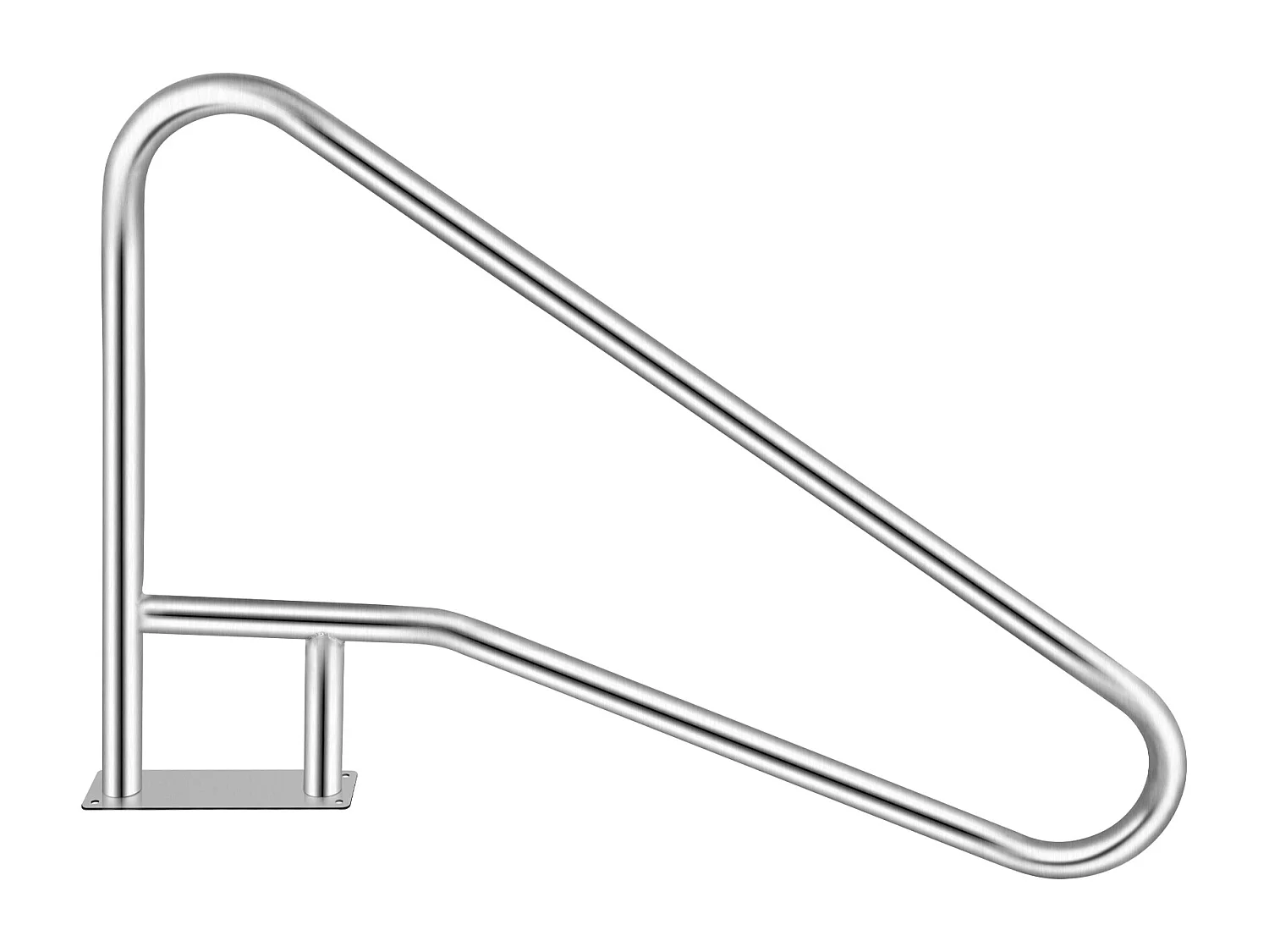 Rampe de Piscine SucceBuy Pool Rail 54x36" Balustrade de Piscine en Acier Inoxydable avec Couvercle à Poignée