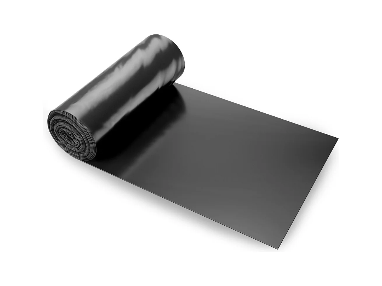 4 Mil Kunststoff-Planenrolle SucceBuy, 3 x 50 Fuß, Strapazierfähiges Schwarzes Polyethylen
