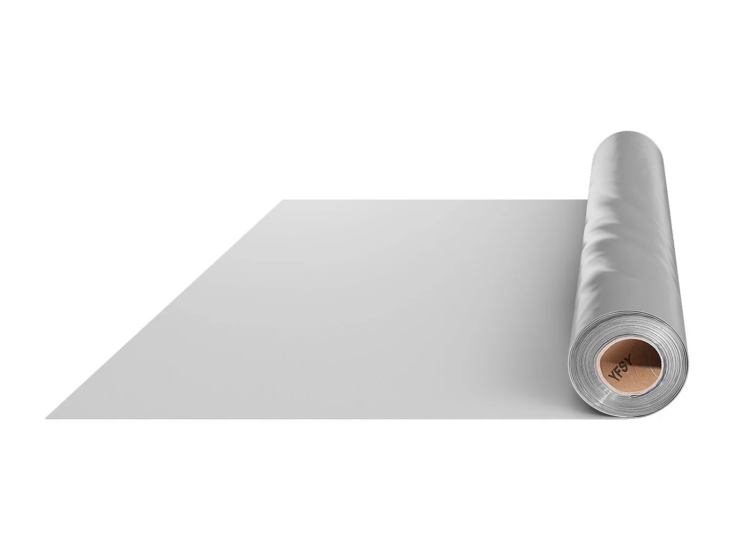 Rouleau de Feuille de Plastique SucceBuy 8 Mil 2 x 50 m en Polyéthylène Robuste Gris