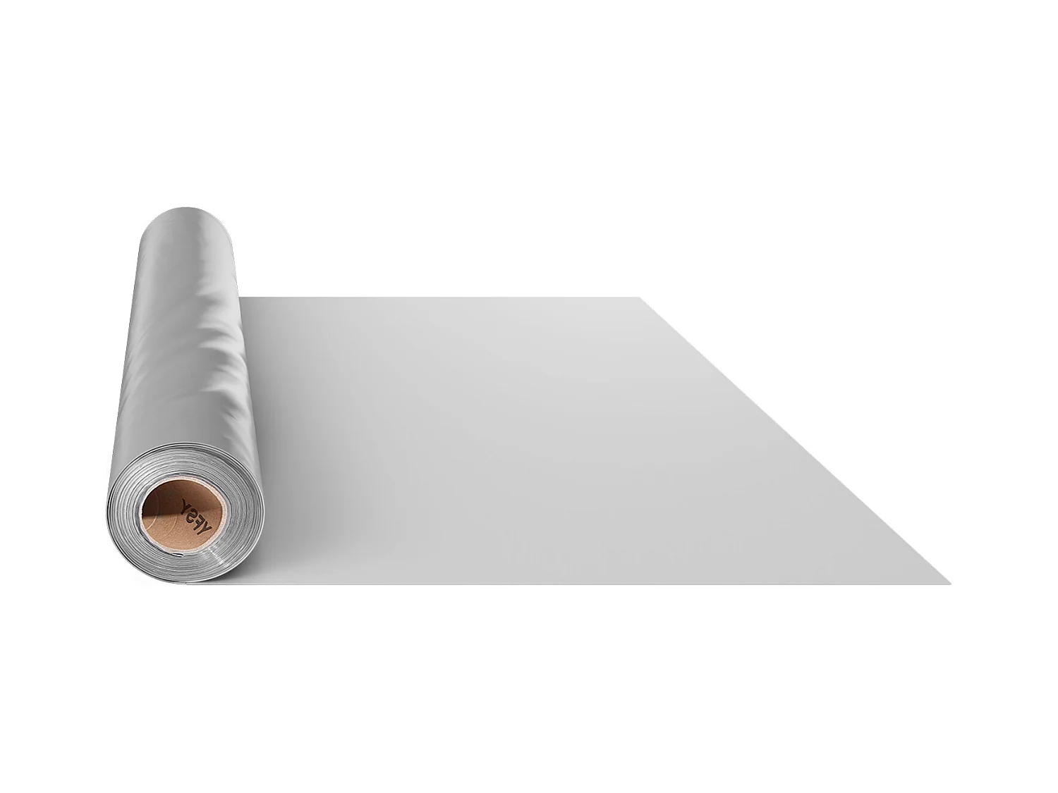 Rouleau de Feuille de Plastique SucceBuy 8 Mil 2 x 50 m en Polyéthylène Robuste Gris