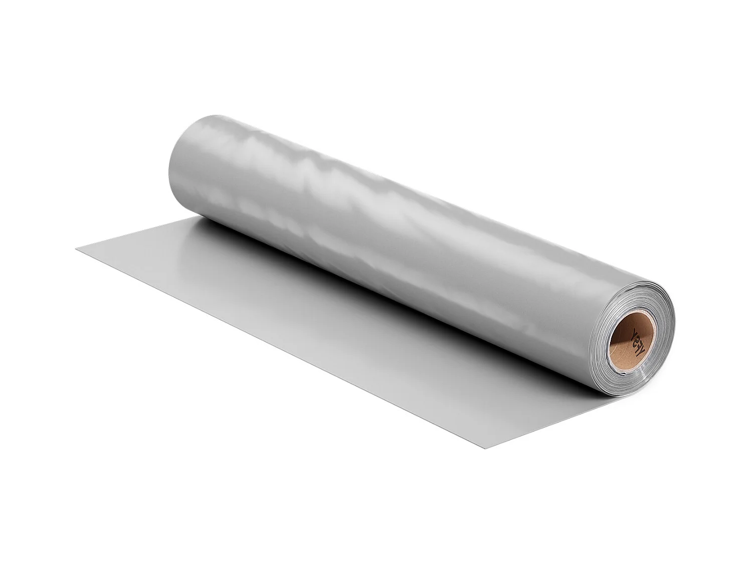 Rouleau de Feuille de Plastique SucceBuy 8 Mil 2 x 50 m en Polyéthylène Robuste Gris