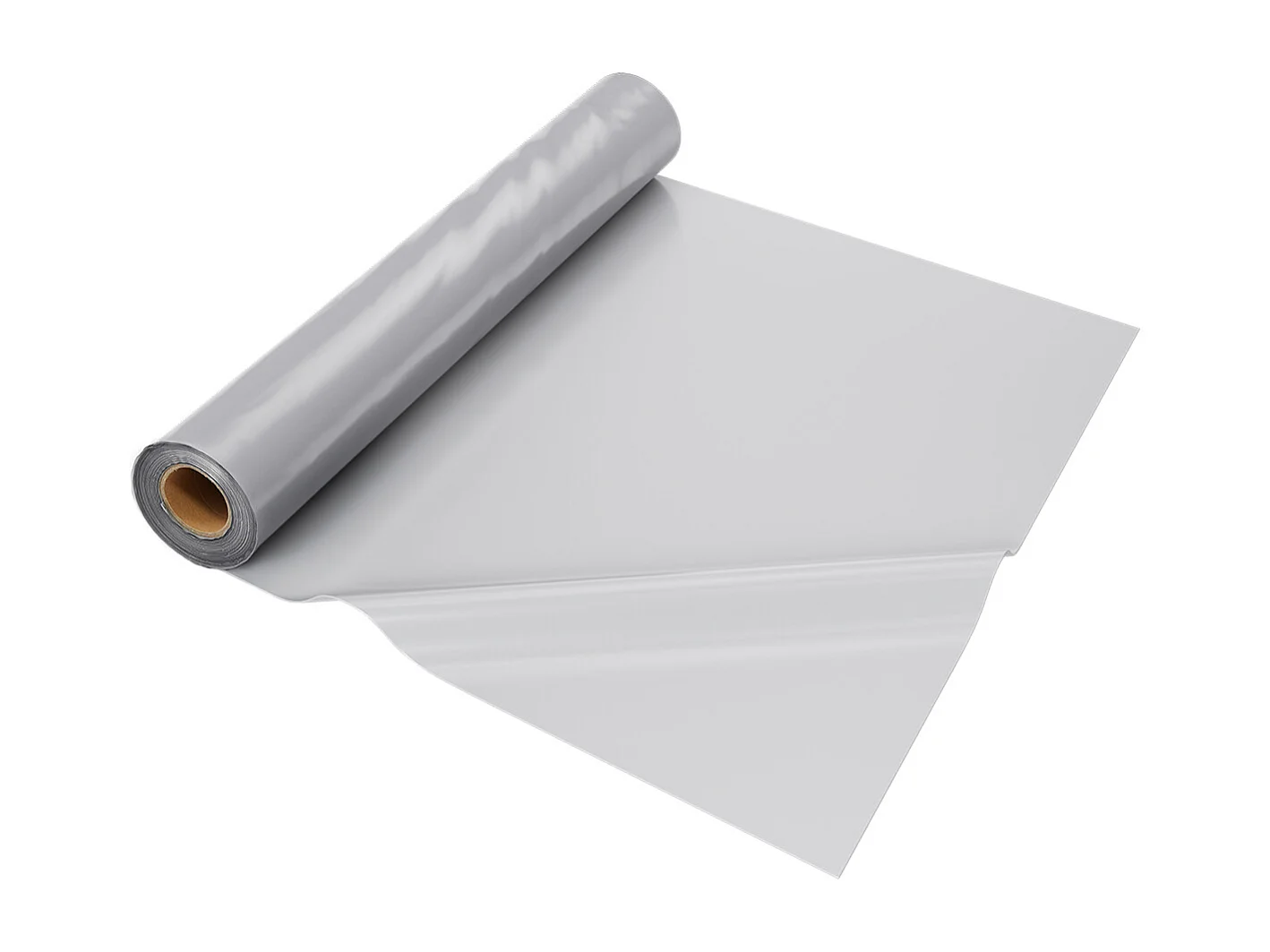Rouleau de Feuille de Plastique SucceBuy 8 Mil 2 x 50 m en Polyéthylène Robuste Gris