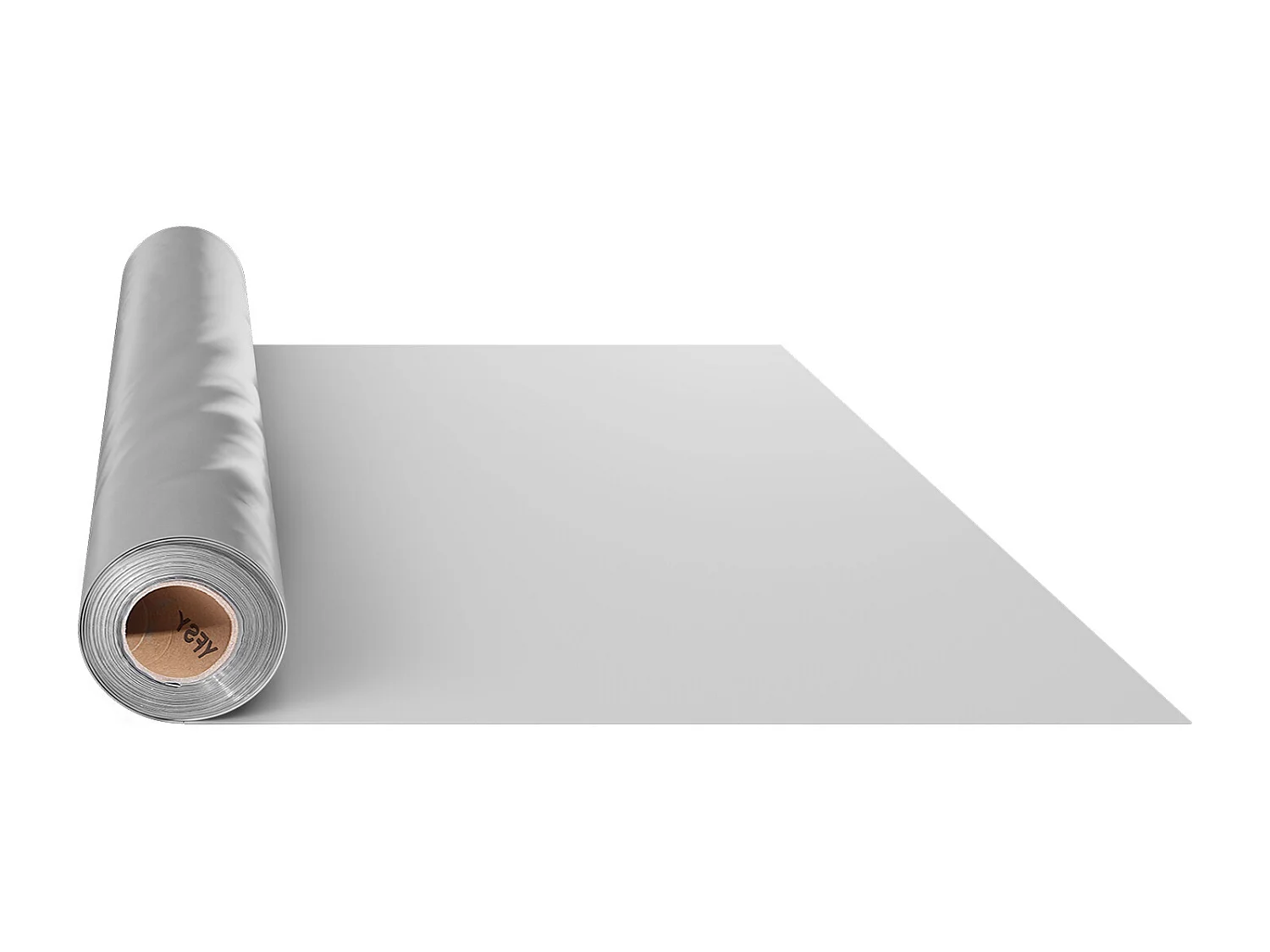 Rouleau de Feuille de Plastique SucceBuy 8 Mil 2 x 50 m en Polyéthylène Robuste Gris