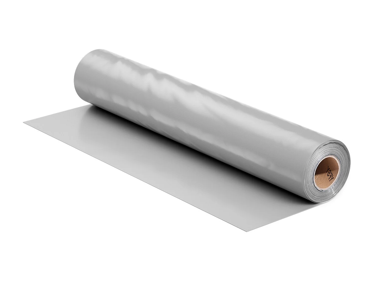 Rouleau de Feuille de Plastique SucceBuy 8 Mil 2 x 50 m en Polyéthylène Robuste Gris