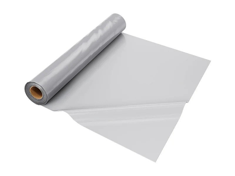 Rouleau de Feuille de Plastique SucceBuy 8 Mil 2 x 50 m en Polyéthylène Robuste Gris