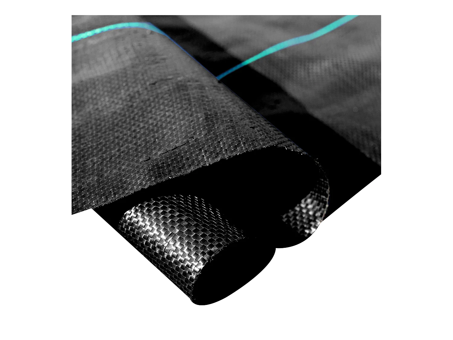 Toile de Paillage，SucceBuy 91.4 x 2 m Barrière Anti-mauvaises Herbes Robuste, 20.9kg, Couvre-sol Tissé Pour Paysage