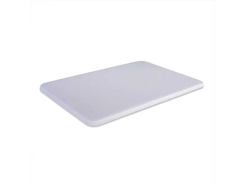 Base Tapizada Blanca 120 x 200 cm, DreamNite, Tejido 3D Antideslizante, Estructura 30x40mm, 5 Barras Transversales, Sin Patas