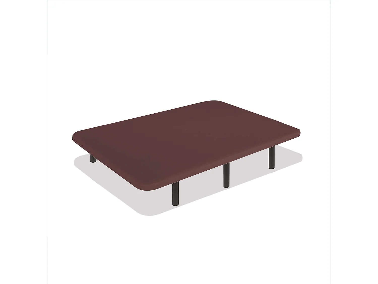 Base Tapizada Choco 100 x 200 cm, DreamNite, Tejido 3D Antideslizante, Estructura 30x40mm, 5 Barras Transversales, Con Patas 40cm