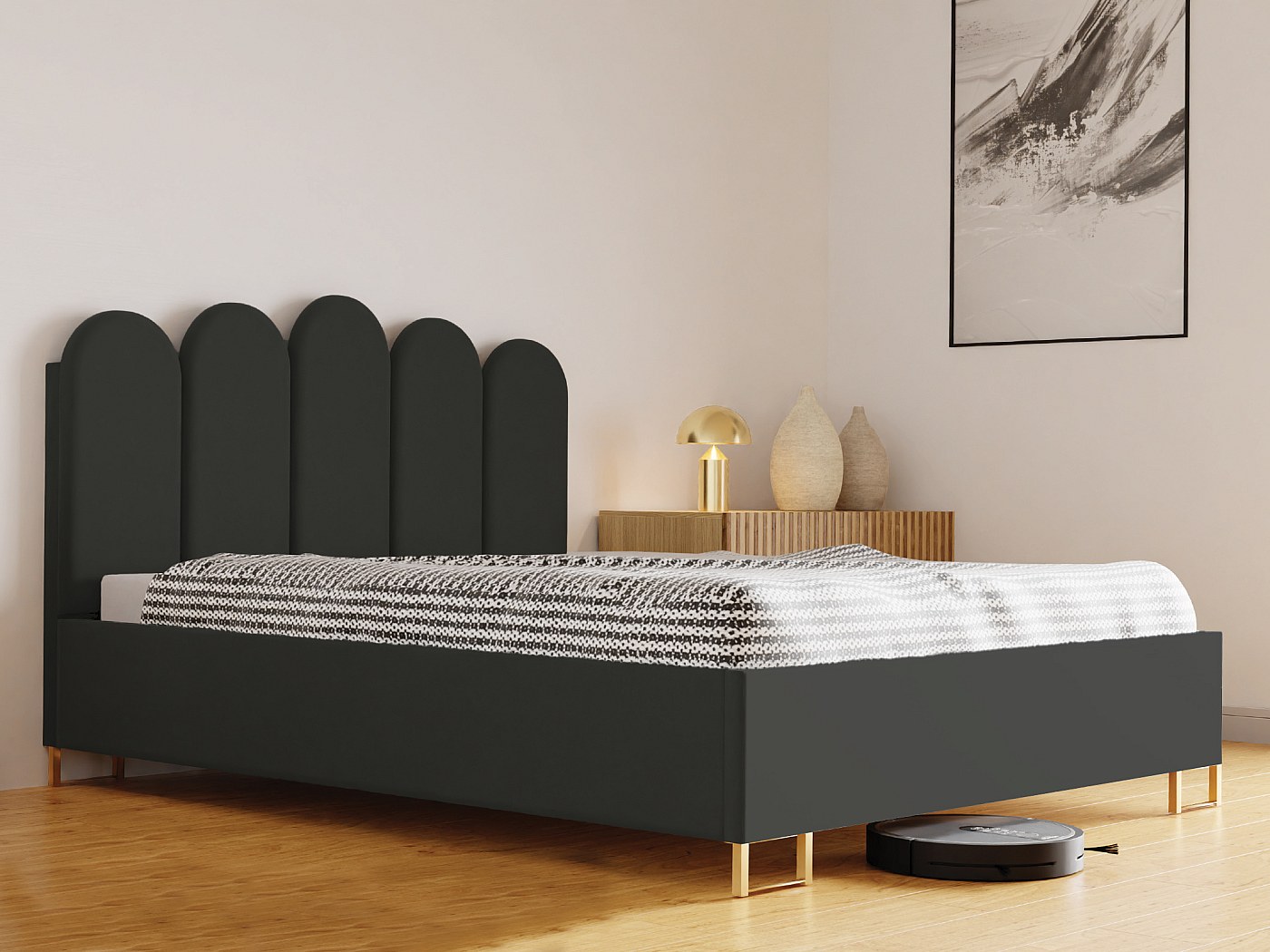 Copritesta Elasticizzato Per Letto Antipolvere E Traspirante - Adatto Per Testiere In Legno/Pelle, Lunghezza 180-210 Cm, Altezza Max 70 Cm