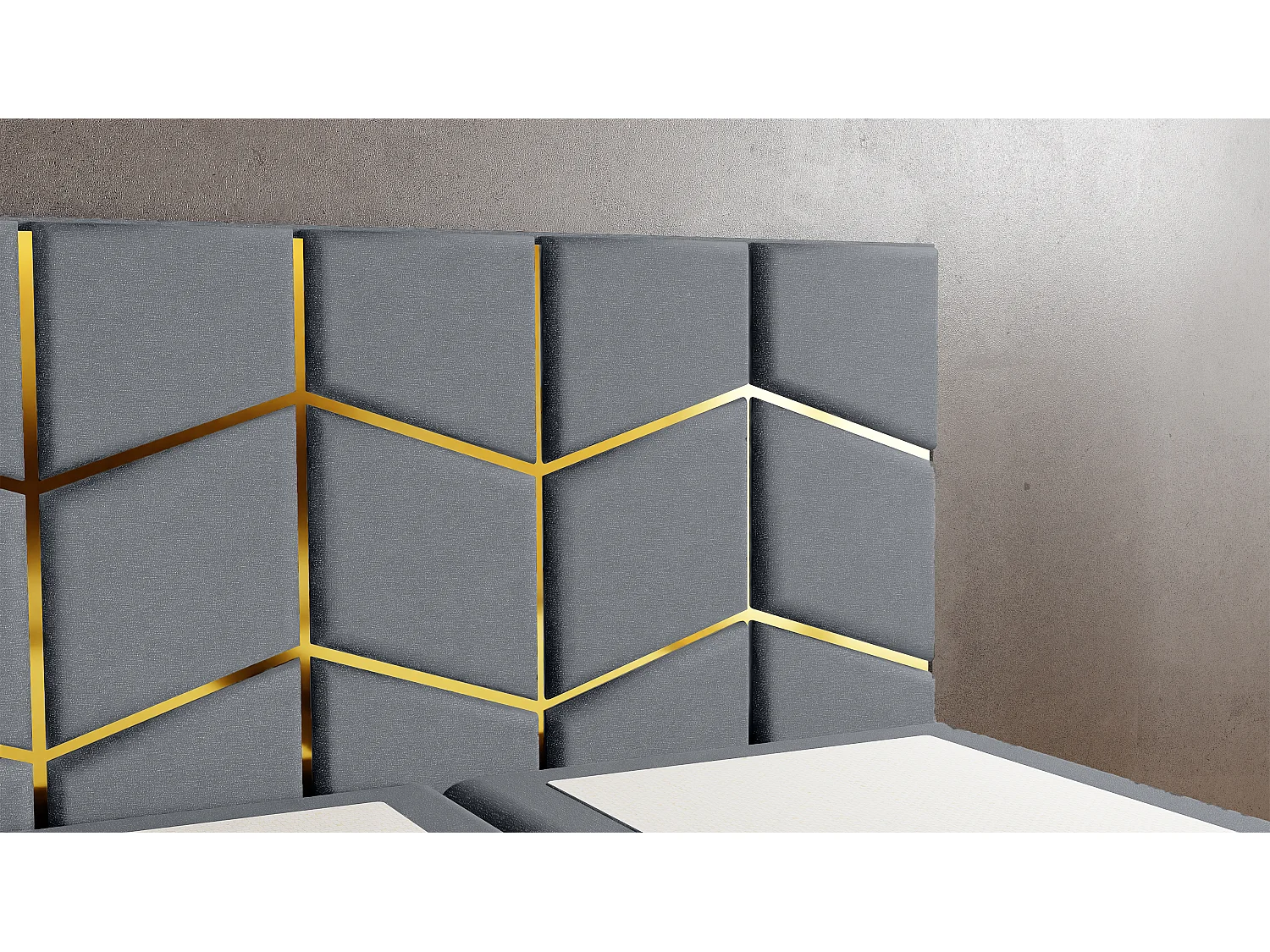 Łóżko tapicerowane FOREST 180x200 cm z pojemnikiem, Monolit, wys. spania 50 cm, elegancki zagłówek, podnośniki gazowe, topper w zestawie