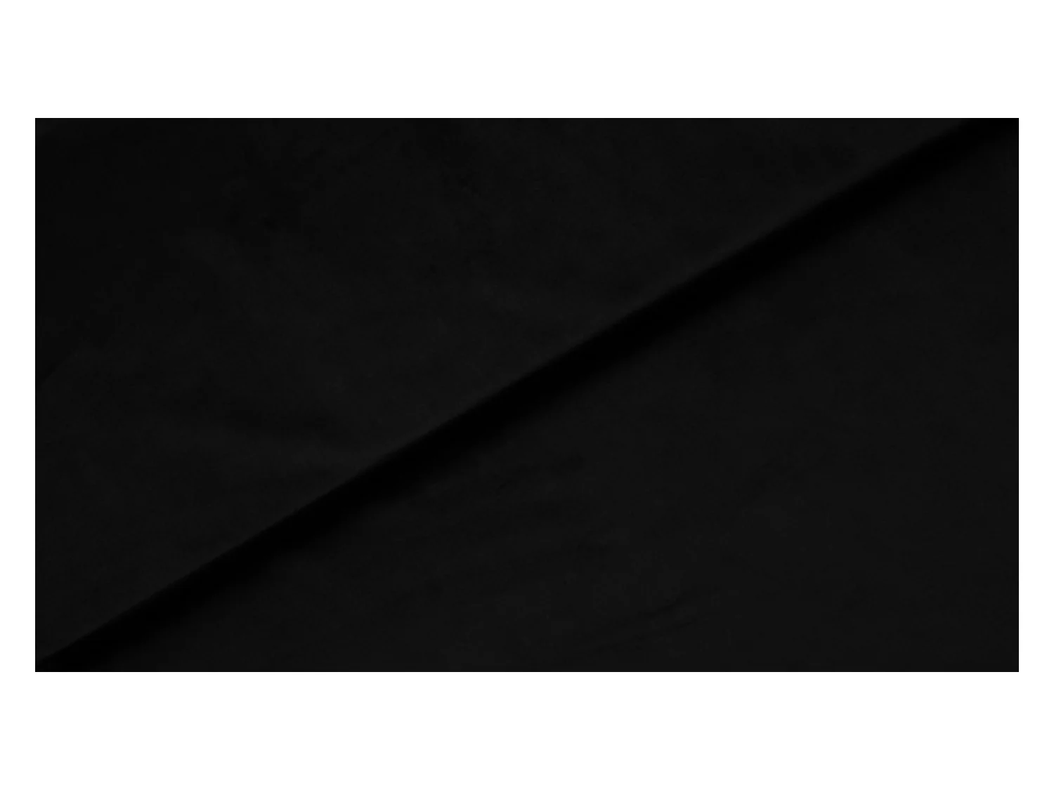 Cama estofada MALAGA, cabeceira acolchoada, tecido VELUTTO premium, baú com pistão a gás, altura confortável 39 cm, 140x200 cm, Preto