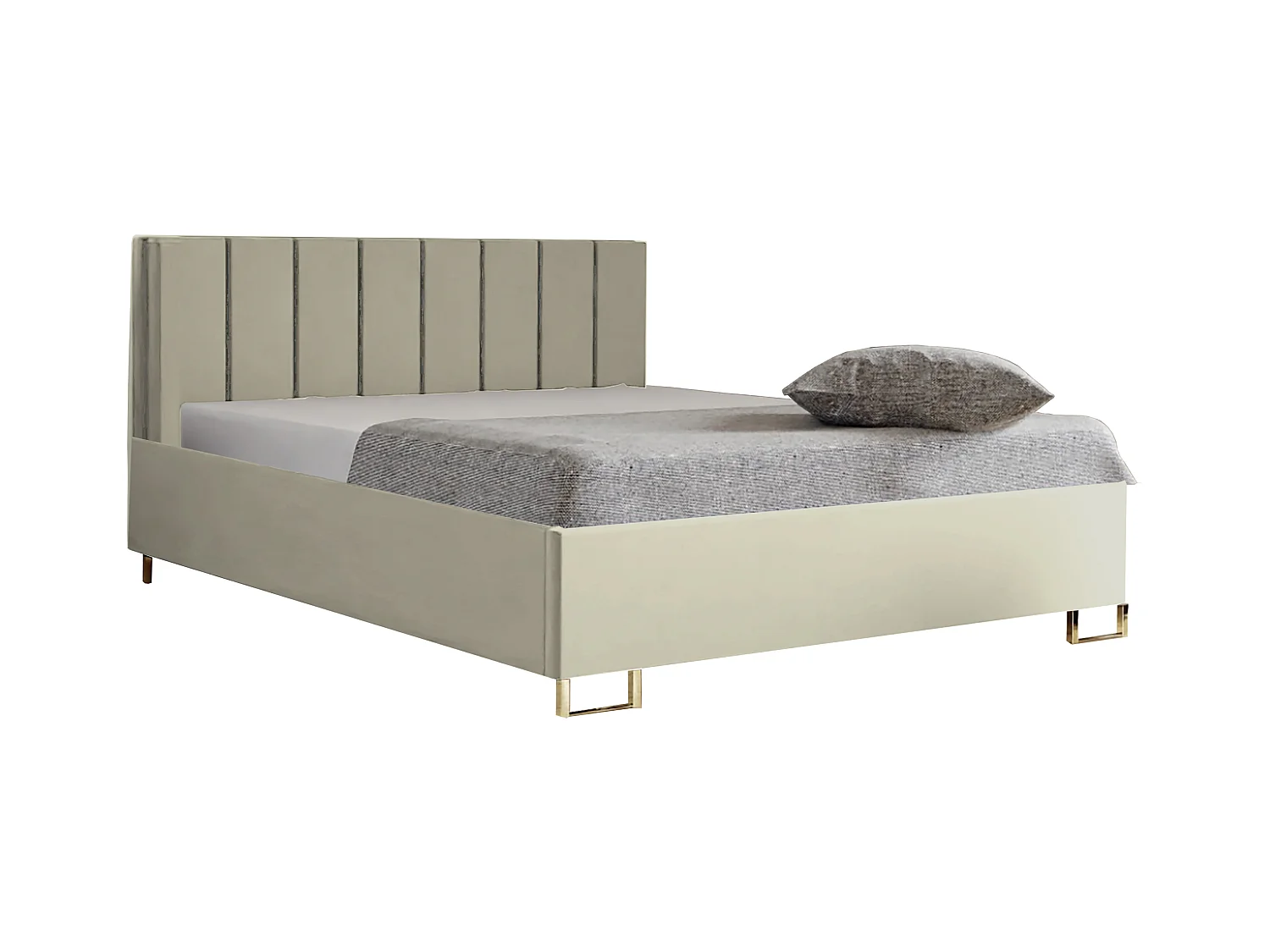 Lit MALIBU, tête de lit rembourrée, revêtement VELUTTO haut de gamme, coffre avec vérins à gaz, hauteur confort 39 cm, 200x200 cm, Citron vert