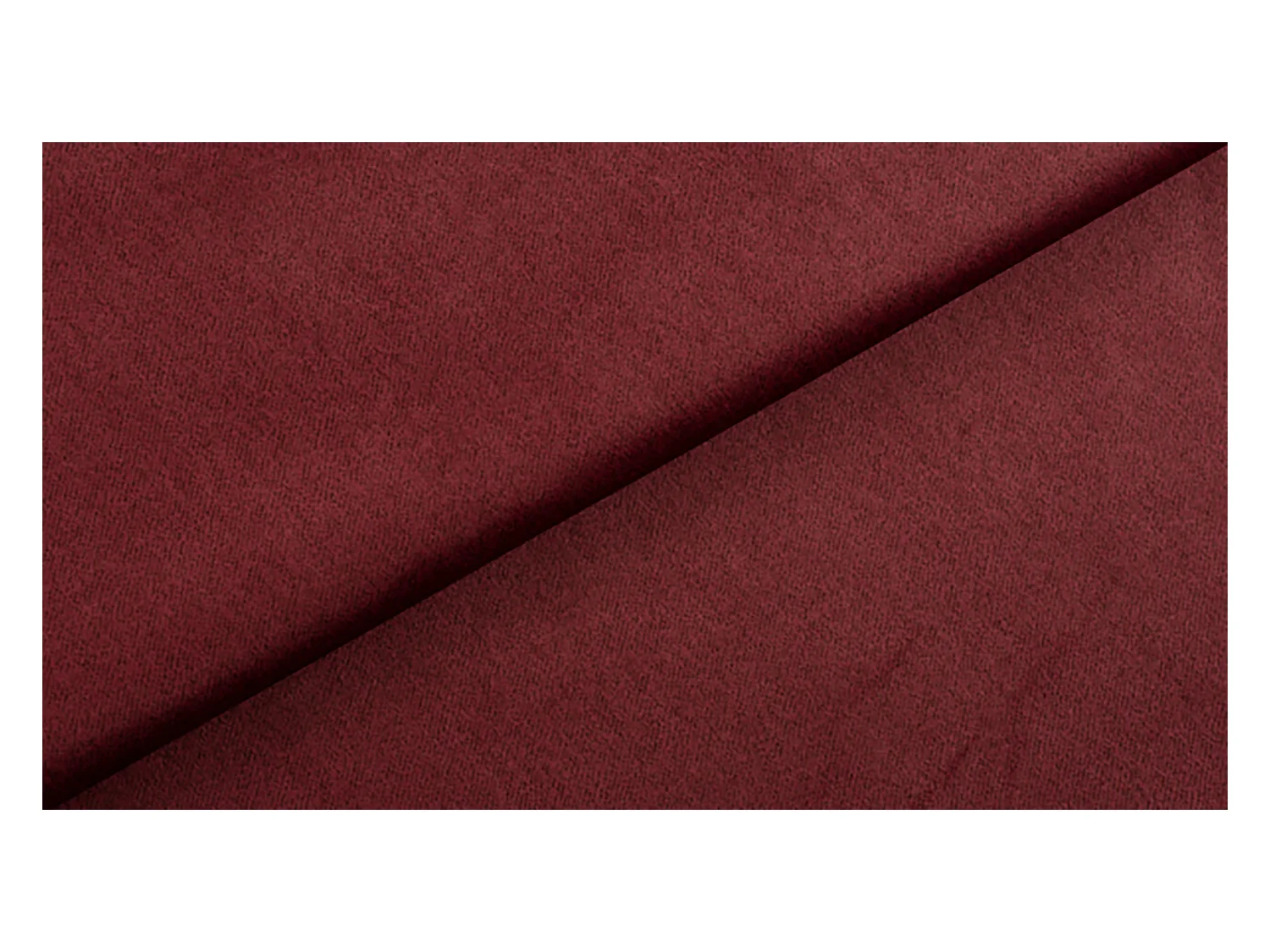 Letto imbottito MALIBU, testiera, rivestimento MONOLITH, box contenitore con pistone a gas, altezza letto 39 cm, 160x200 cm, Maroon