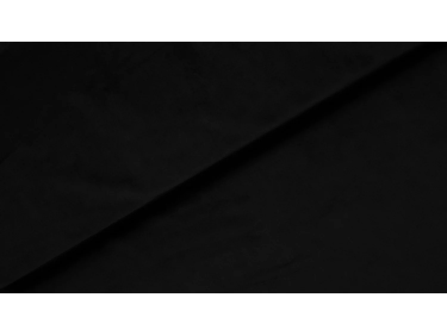 Cama estofada MALIBU, cabeceira acolchoada, tecido MONOLITH premium, baú com pistão a gás, altura confortável 39 cm, 140x200 cm, Preto