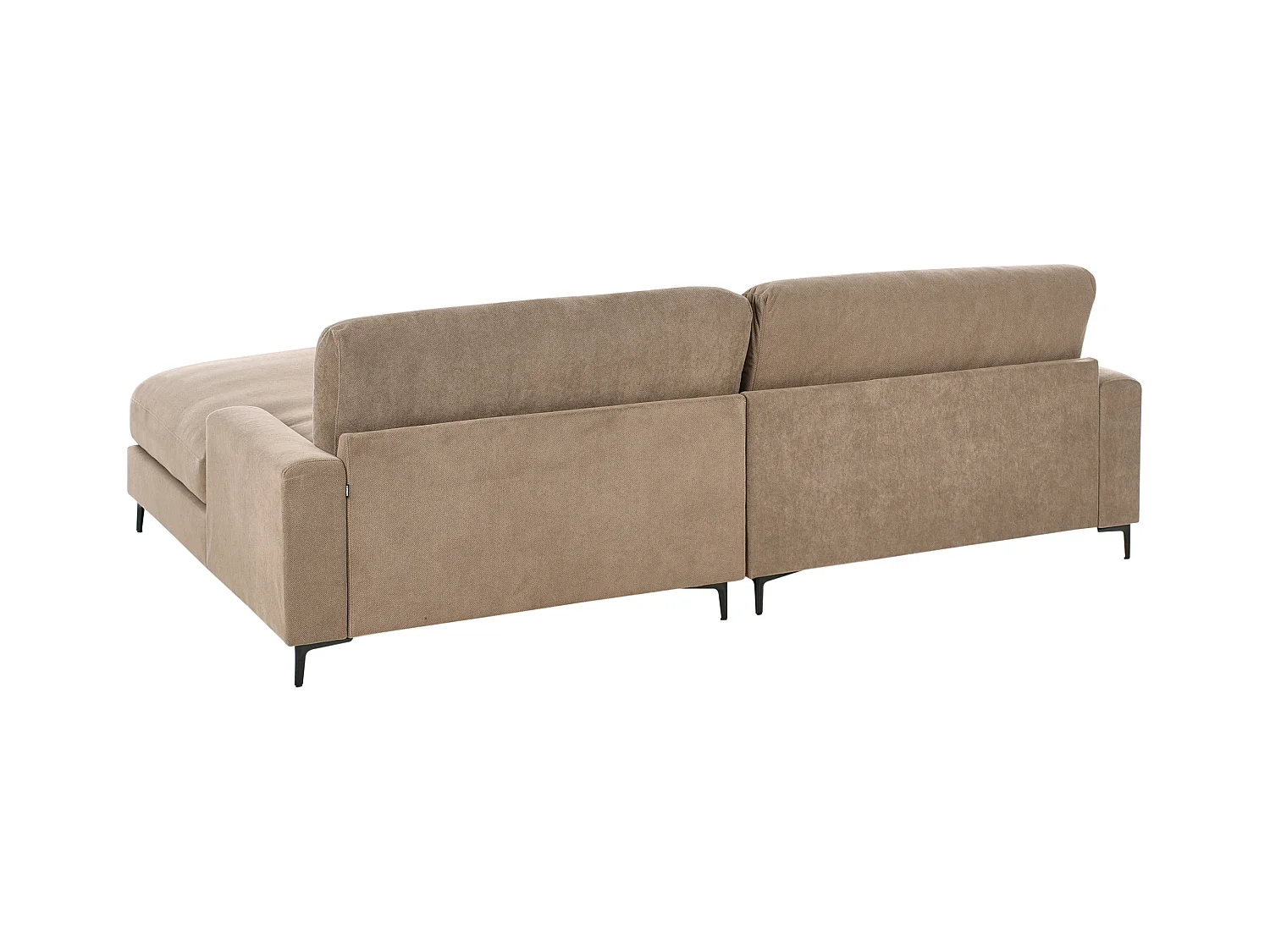 Narożnik MALOY Brązowy dla 3 osób Lewostronny