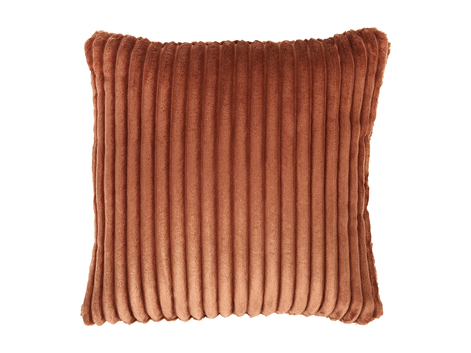 Ecksofa STENUM Cord Braun rechtsseitig