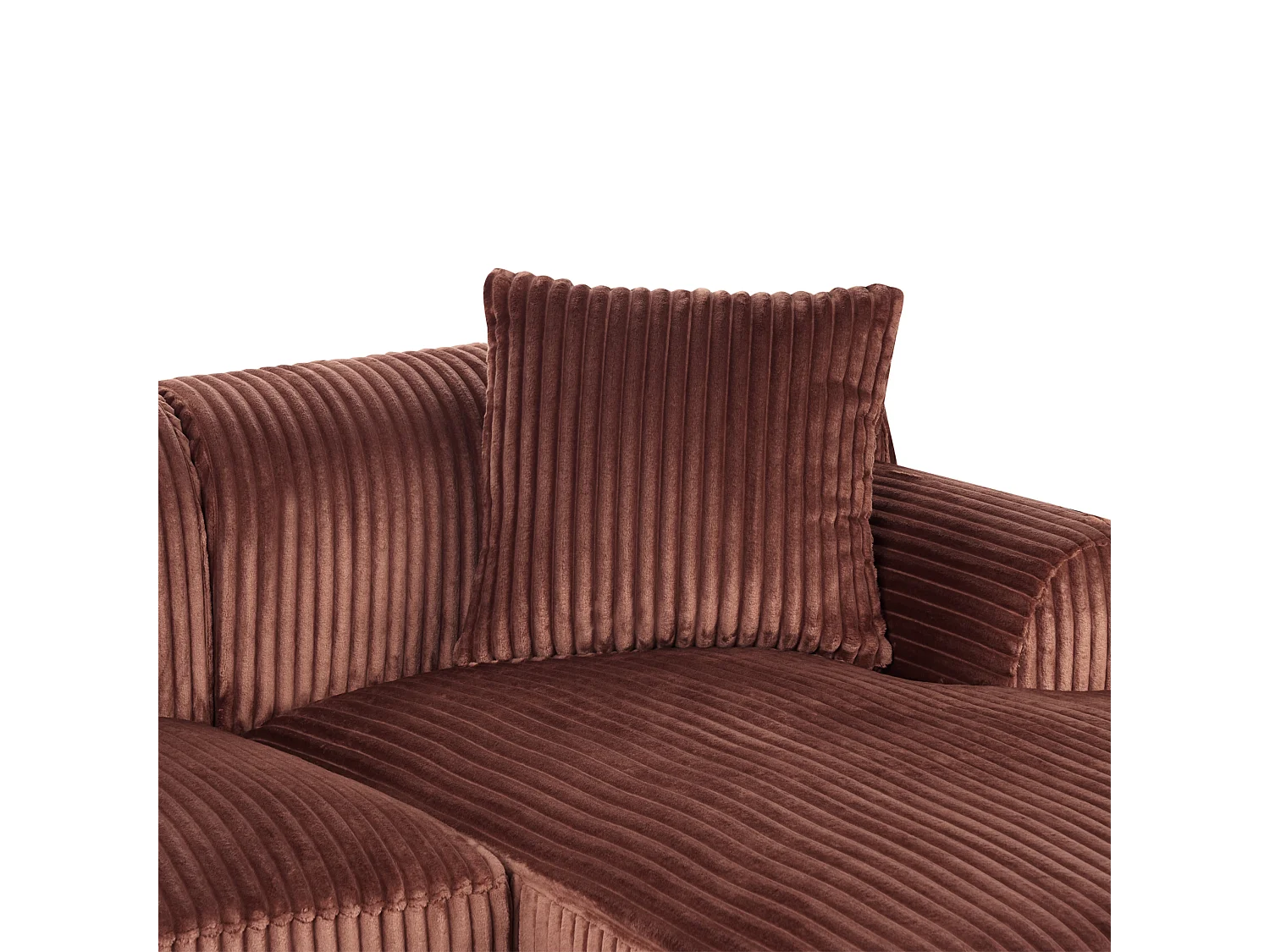 Hoekbank STENUM Corduroy Bruin Rechterzijde