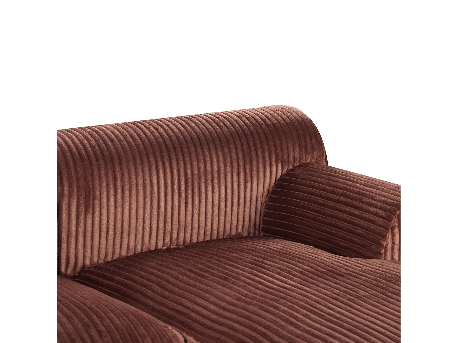 Hoekbank STENUM Corduroy Bruin Rechterzijde