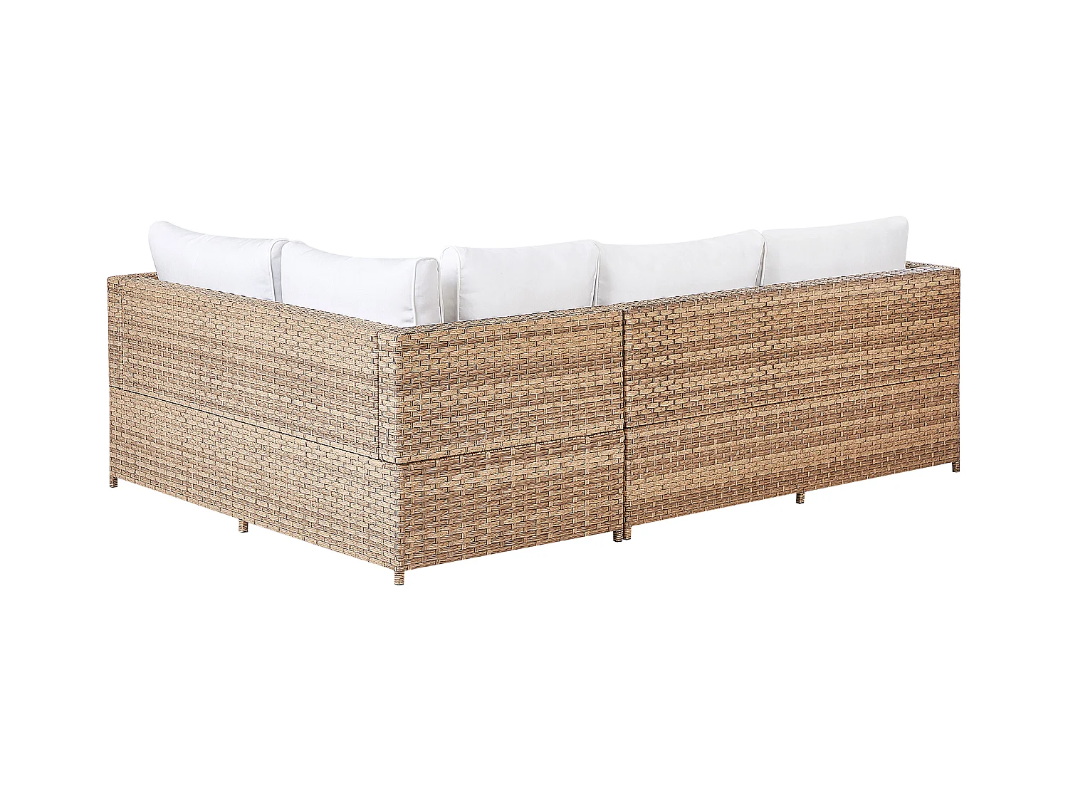 Tuin hoekloungeset met tafel 4-zitter AVOLA Linkerzijde Gebroken wit