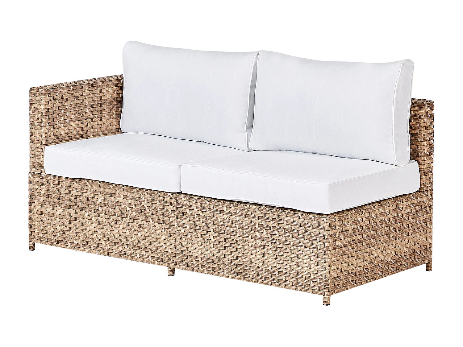 Ensemble de canapés d'angle de jardin 4 places AVOLA Côté droite Blanc cassé