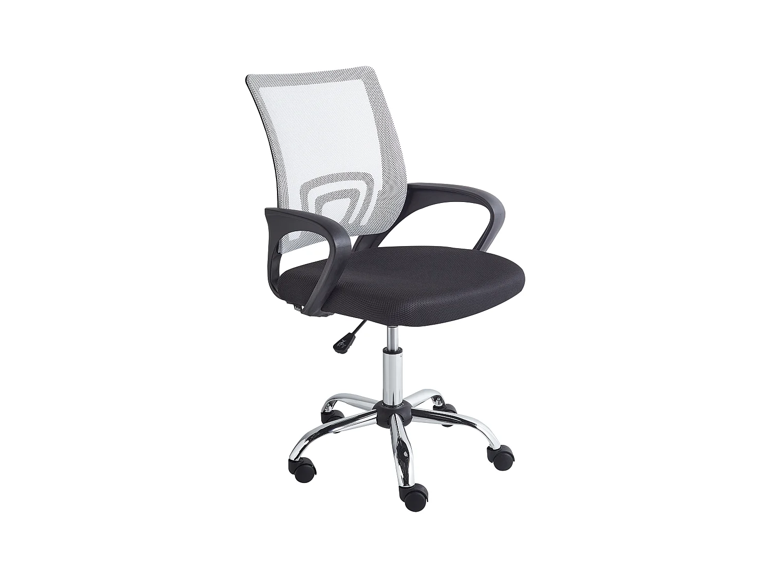 Bürostuhl drehbar SOLID Schwarz / Weiss