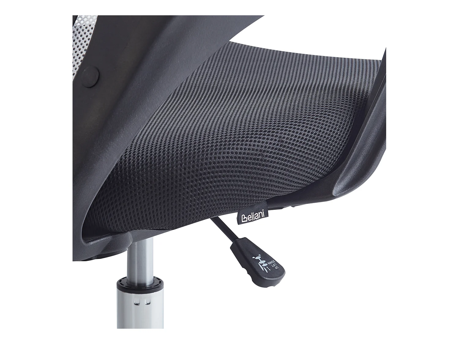 Bürostuhl drehbar SOLID Schwarz / Weiss