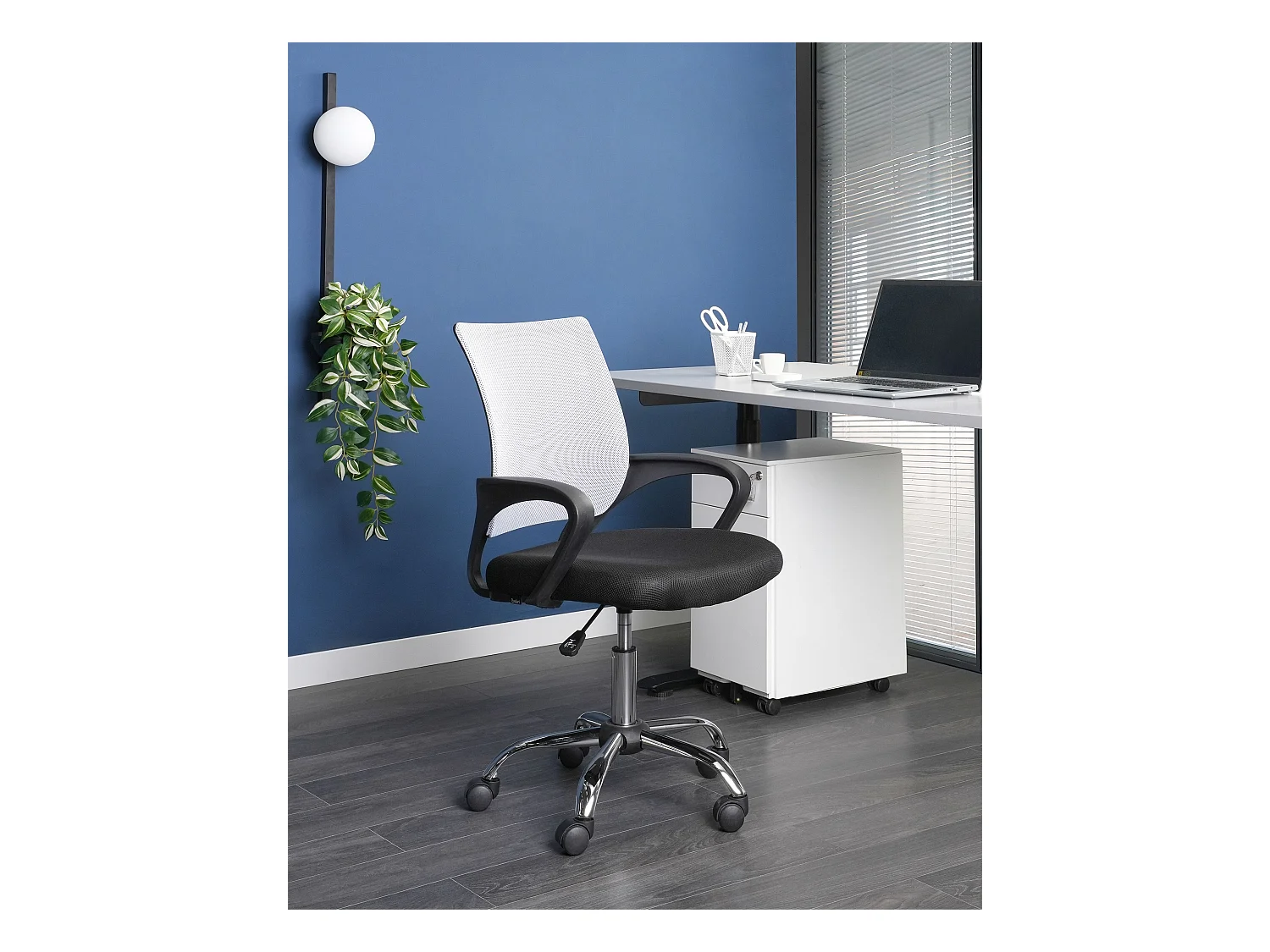 Sedia da ufficio SOLID Nero/ Bianco