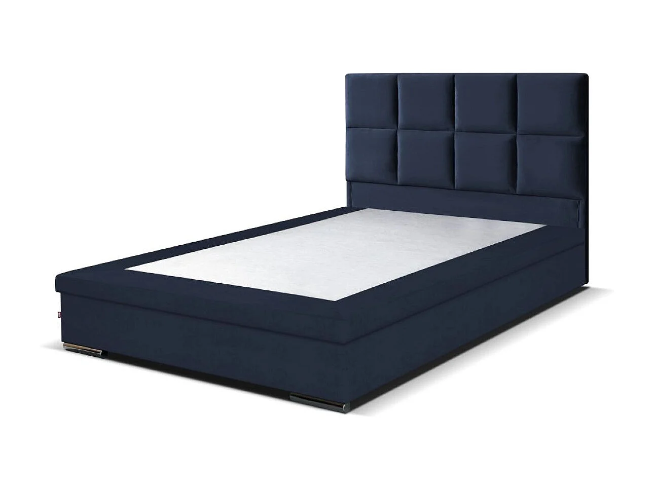 Boxspringbett Sizilien mit Bettkasten ohne Matratze Doppelbett, Polsterbett, 140 x 200 cm, blau