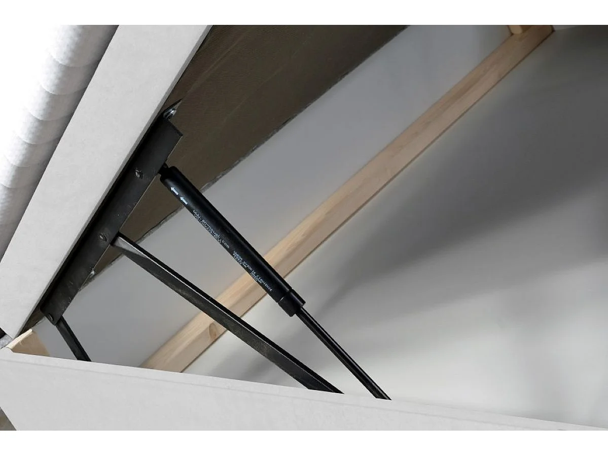 Boxspringbett Sizilien mit Bettkasten ohne Matratze Doppelbett, Polsterbett, 140 x 200 cm, blau