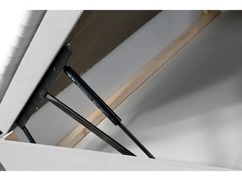 Boxspringbett Venezia mit Bettkasten ohne Matratze Doppelbett, Polsterbett 120 x 200 cm, schwarz