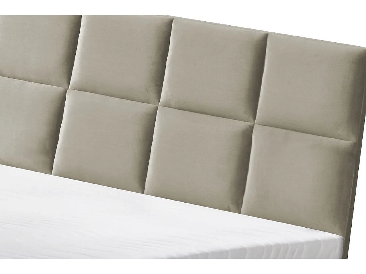 Boxspringbett Sizilien mit Bettkasten ohne Matratze Doppelbett, Polsterbett, 140 x 200 cm, beige